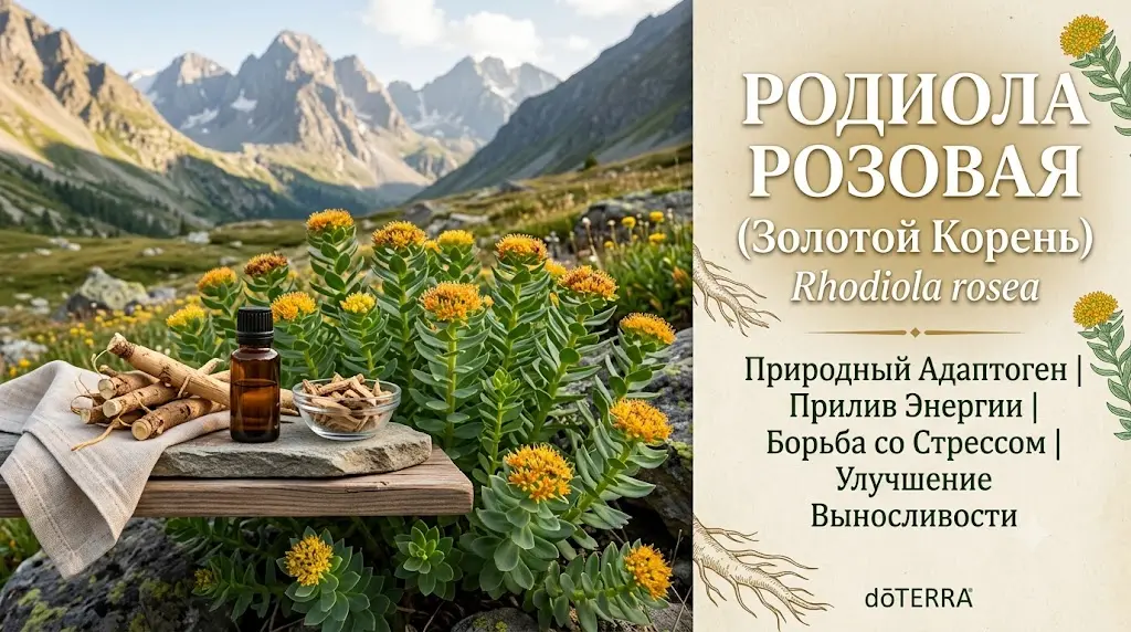 Золотой корень (Родиола розовая): природный адаптоген для энергии, выносливости и защиты от стресса