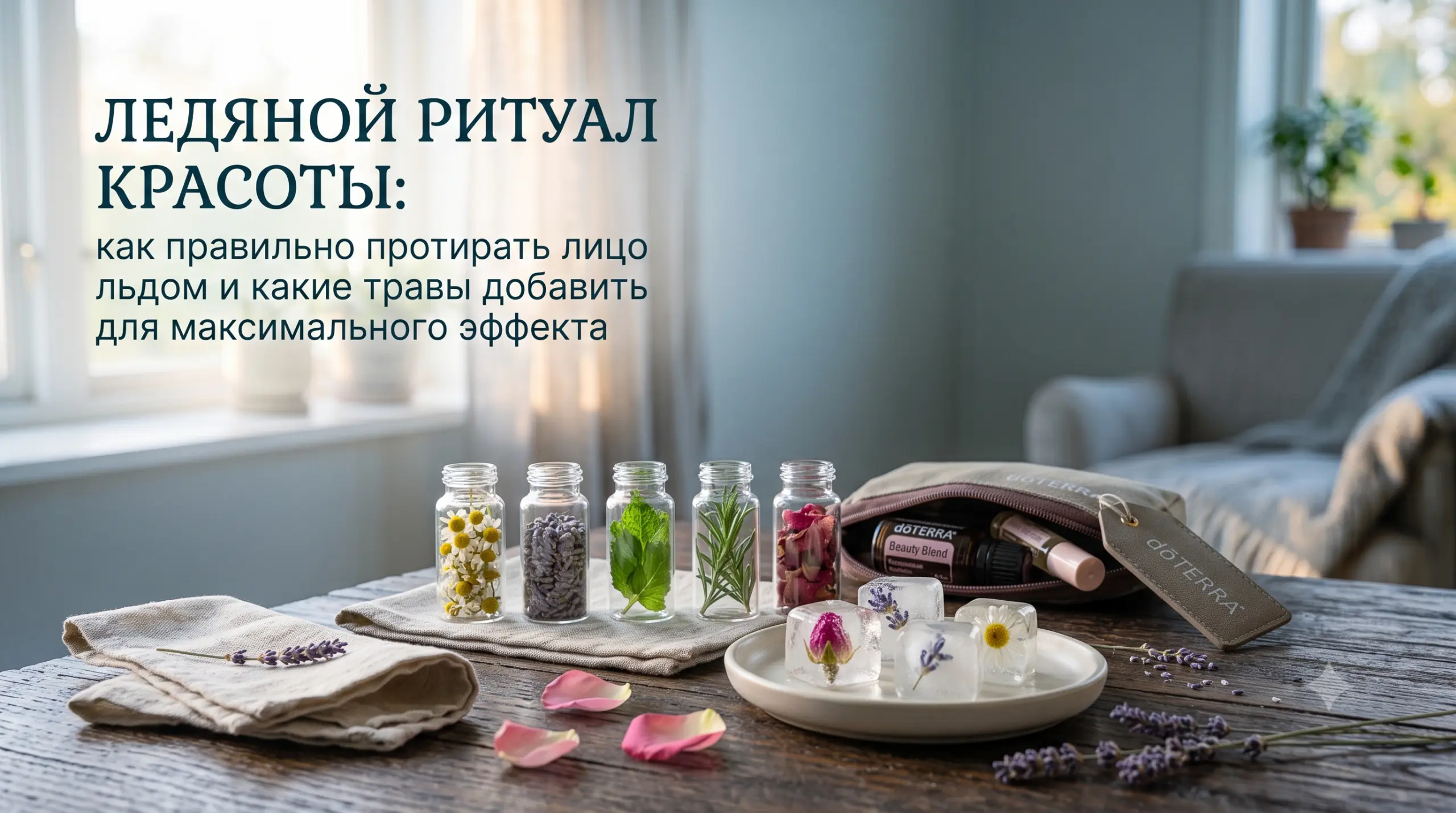 Ледяной ритуал красоты: как правильно протирать лицо льдом и какие травы добавить для максимального эффекта